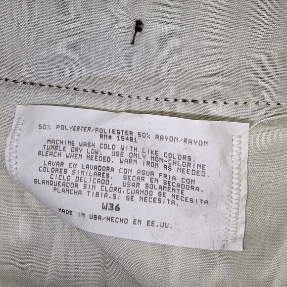 Vintage City Streets Men's Pleated Dress  Pants 36x30 Black (C28) - Picture 6 of 8